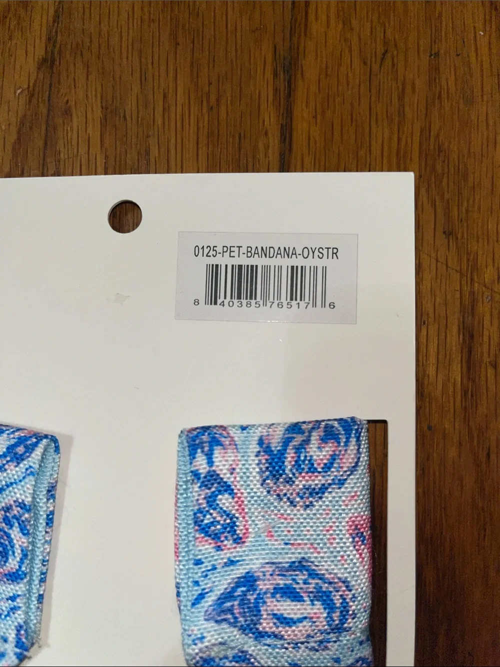 NWT Simply Southern the PAWSOME Oyster Bandana Blue & Pink Pet Bandana